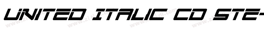 United Italic Cd Ste字体转换